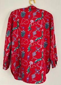 Versace Inspired Satin Shirt