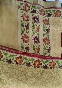 Party Wear Brasso Design Weaving On Net Saree
