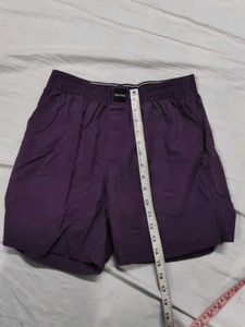 Men's Purple Striped Shorts