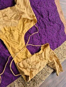 Floral Purple Saree