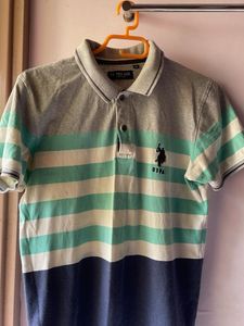 USPA Striped Polo