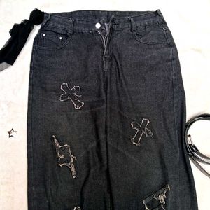 Y2k Cross ✝️ Baggy Jeans👖 (UNISEX)