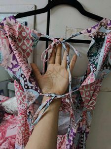 Boho Patchwork printed Mini Dress