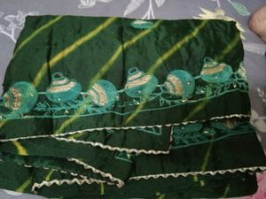 Green Chiffon Saree