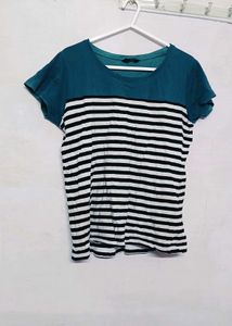 Striped Short Sleeve Top