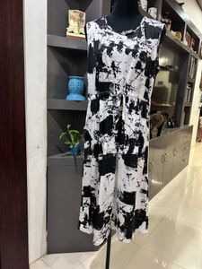 Summer Dress Black And White