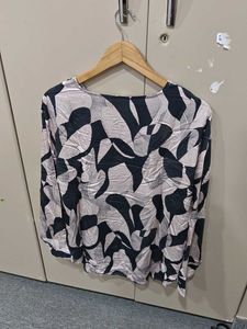 Patterned Long Sleeve Top