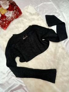 🌼Chic Black Cropped Bolero🌼