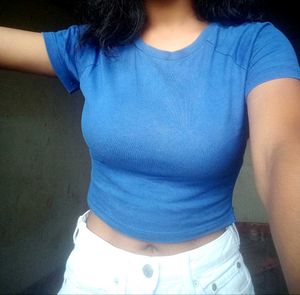Bonker Blue Baby Tee