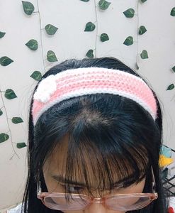 2 Pink Knitted Headband🩷🤍