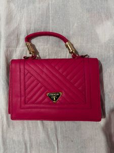 Pink Hand Bag/ Sling Bag