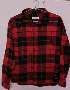 ZARA Men&#39;s/Boy&#39;s Red Check Shirt