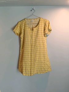 Yellow Print Top & bottom set