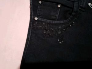 Black embellished Jeans ( women's)