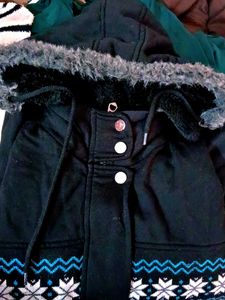 Black Knitted Pure Woolen Sweater