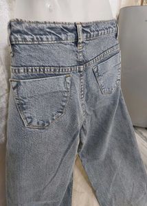 Straight legged Grey denims