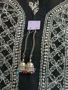 Chickenkari Black Kurta