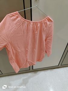 Chanderi Cotton Peach Top