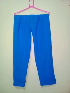 Womens Festive Wear Blue Kurti With Pyjama Pant.