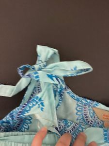 Pretty Blue Kurti Plazzo Set