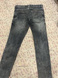 Stylish Gray Denim Jeans