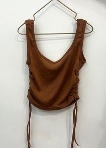 Street Style Store Brown Tank Top