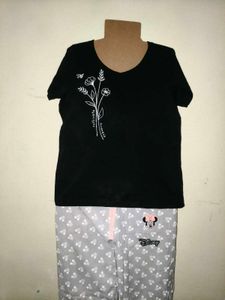 Night Pajama Black Tshirt