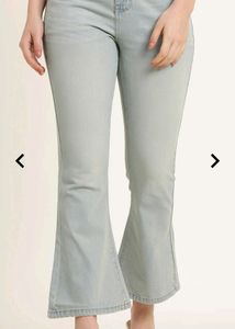 Shein Bootcut Jeans With Back Embroidery Pocket