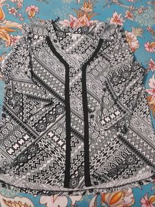 Plus Size Floral Print Top