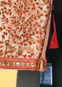Gorgeous pink satin lehenga