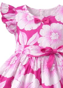 Floral Flutter Sleeve Dress