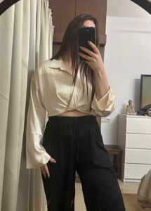 H&amp;M Beige Crop Top