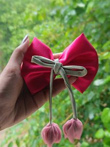 Tulip🌷Pink Silk Scrunchie