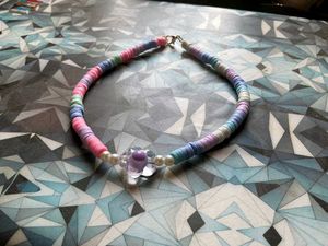 Pastel Heishi Bead Necklace