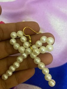 Pearl Bow Earrings
