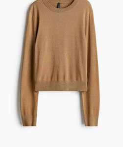 Tan Long Sleeve Pullover Sweater