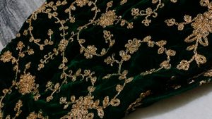Green Velvet Suit Set