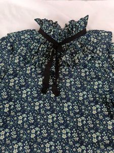Floral Ruffle Blouse