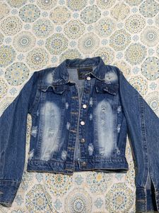 Ribbed Denim Jacket