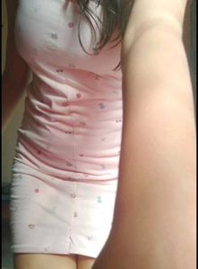 Cute Pink Mini Dress with Tiny Prints