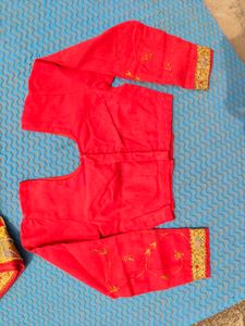 Red Embroidered Lehenga Choli