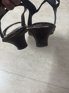 Black Strappy Flats