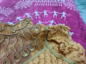 high neck work Paded blouse