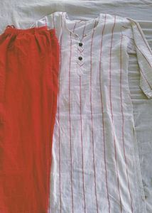 Striped Kurti Set