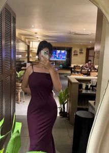 Elegant Burgundy Slip Dress