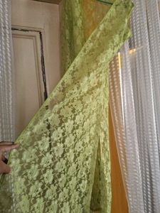 Fluorescent Green Lace Cape