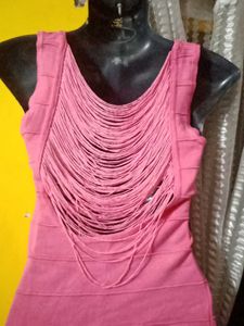 Pink Bodycon Mini Dress