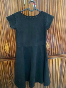 Chic Black Skater Dress