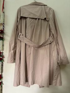 Beige Korean Long Overcoat