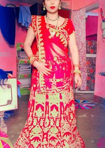 Red Embroidered Lehenga Choli